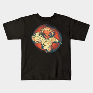 Alien Ufo Astronaut Space Kids T-Shirt